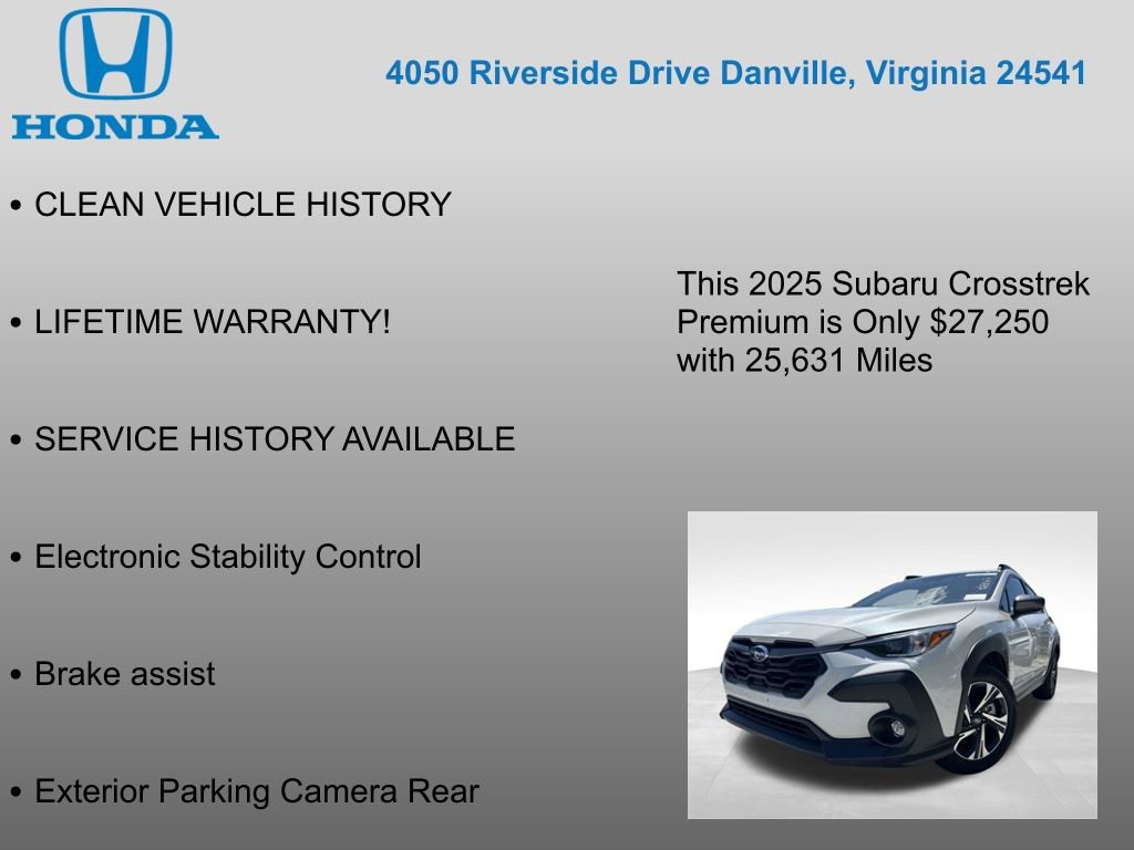 Used 2025 Subaru Crosstrek 2.0i Premium AWD/4WD image 7