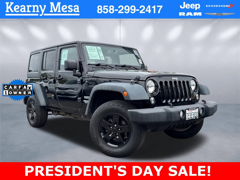 Used 2014 Jeep Wrangler Unlimited Sport w/ Quick Order Package 24S