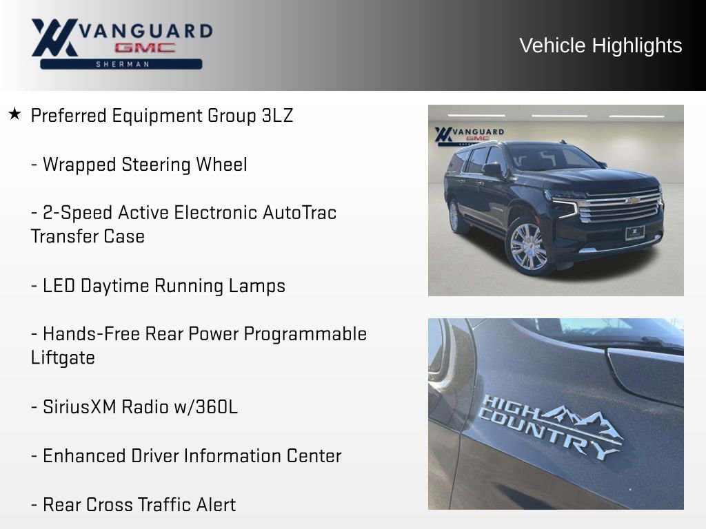 Used 2023 Chevrolet Suburban High Country w/ LPO, Illumination Package image 21