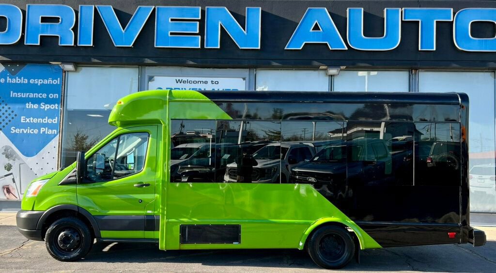 Used 2018 Ford Transit 350 156 DRW w/ Shuttle Bus Prep Package RWD image 2