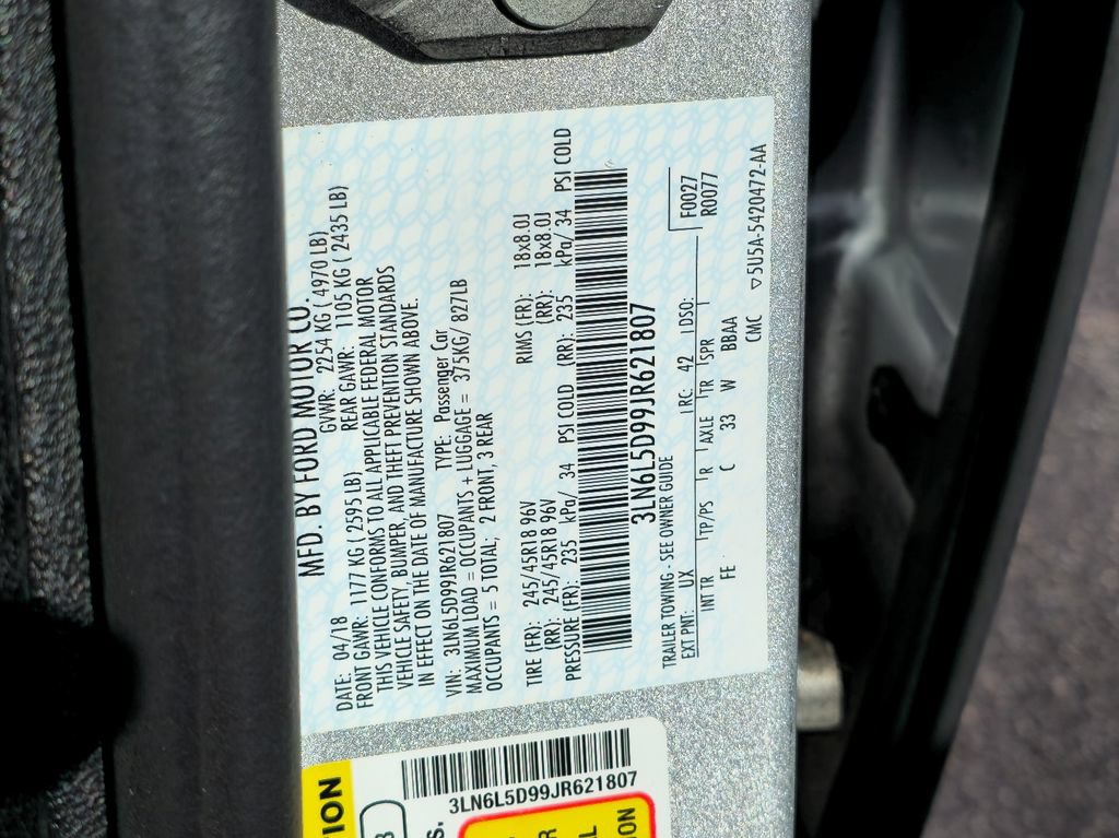 Used 2018 Lincoln MKZ Select w/ Select Plus Package AWD/4WD image 31