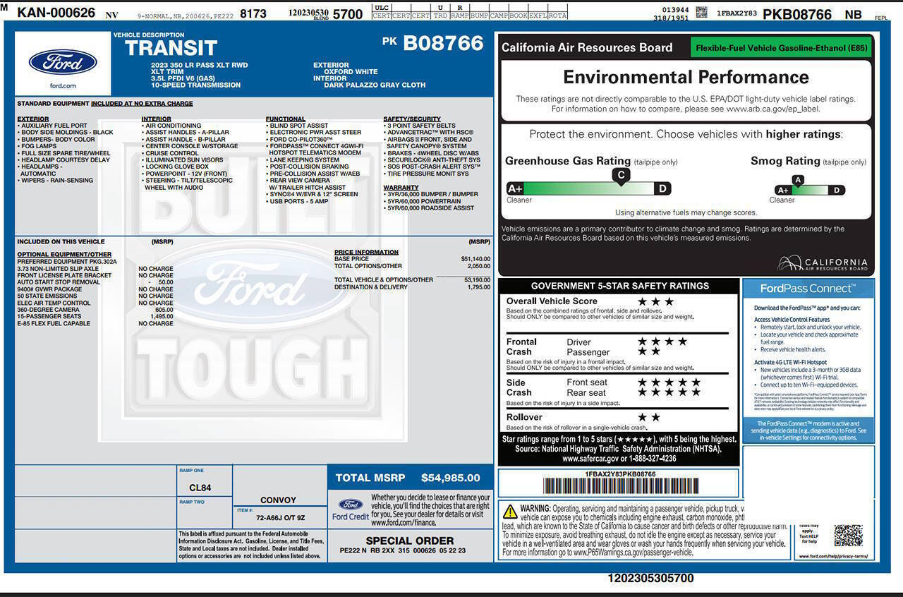 Used 2023 Ford Transit 350 XLT RWD image 7