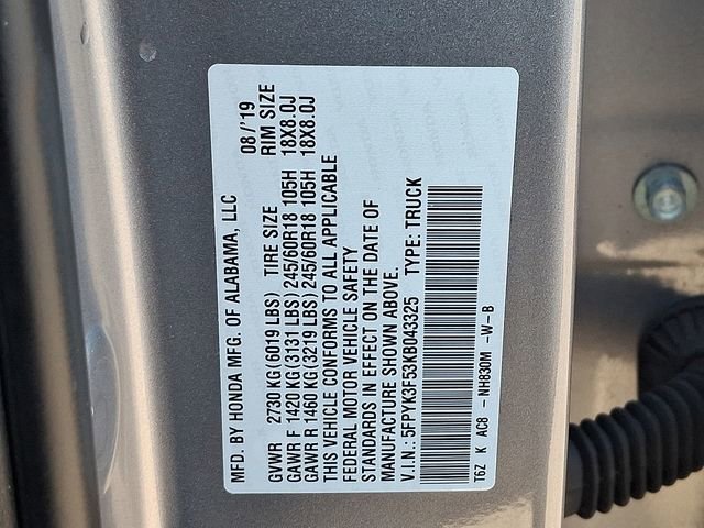 Used 2019 Honda Ridgeline RTL image 27