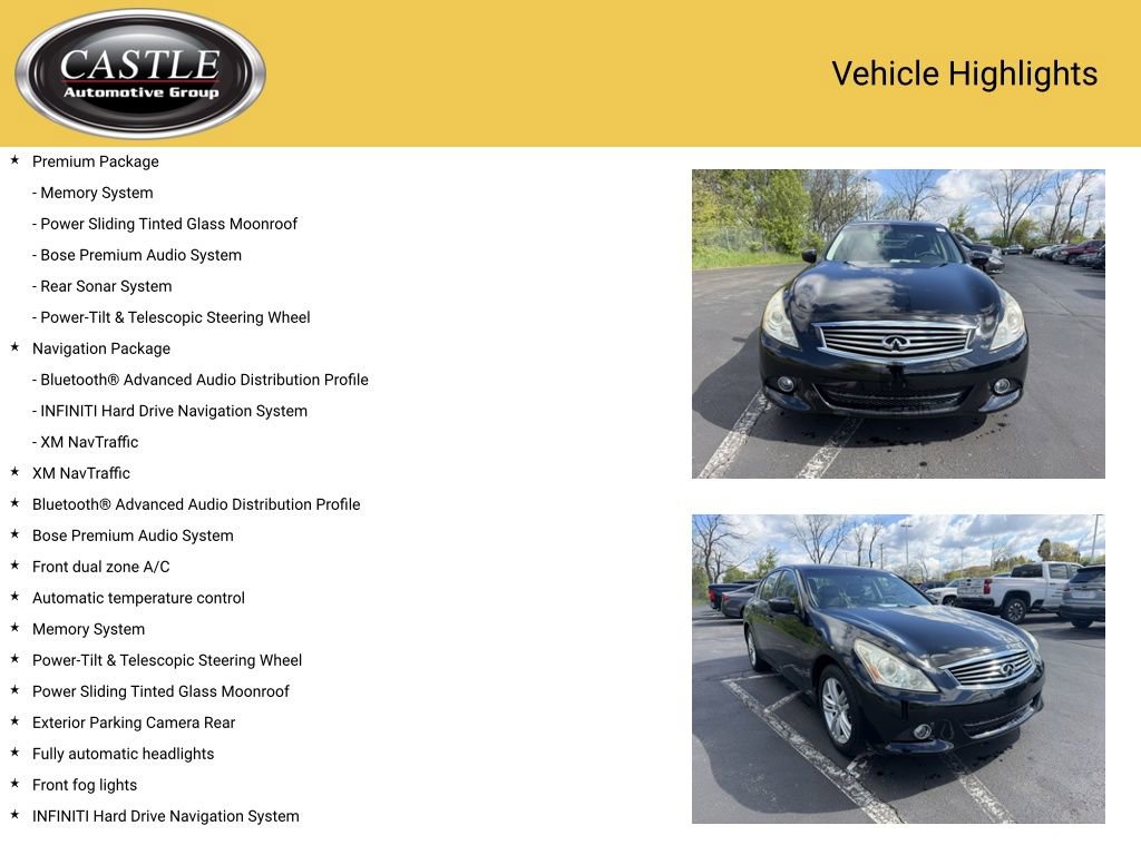 Used 2013 INFINITI G37 x Sedan w/ Premium Pkg AWD/4WD image 4