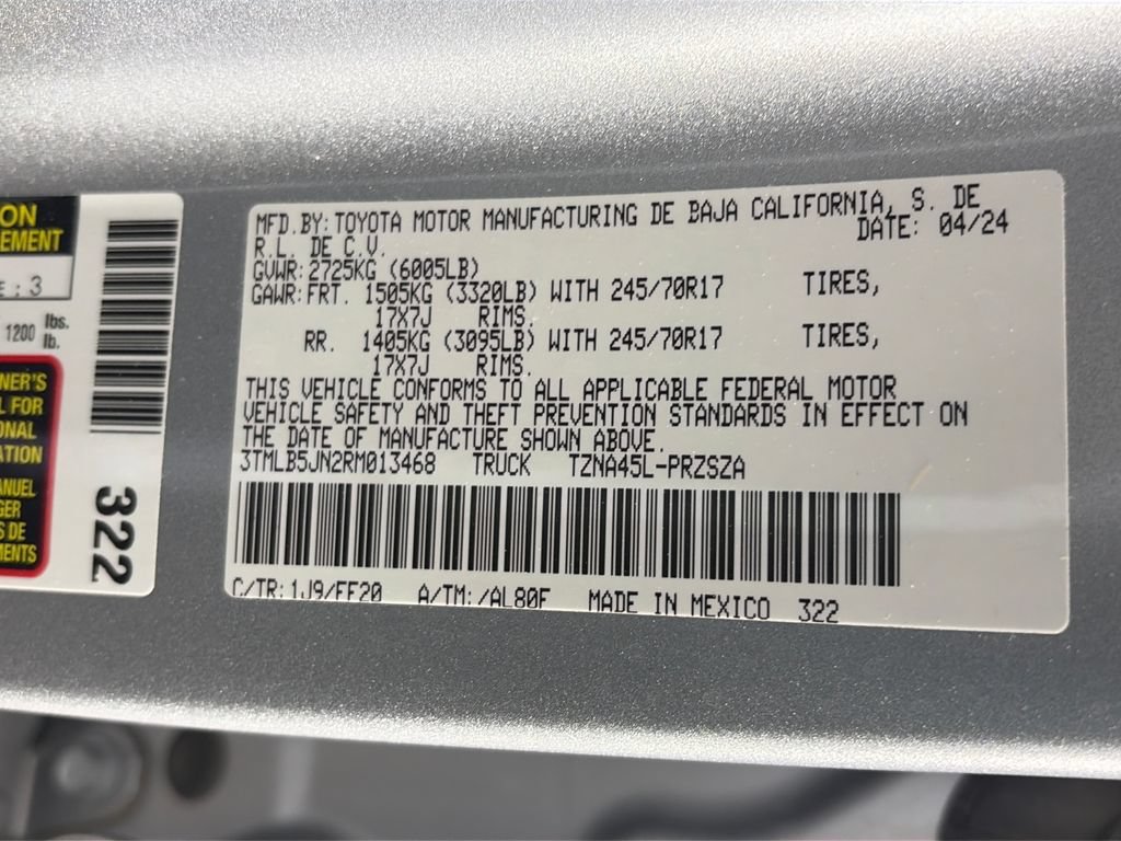 Used 2024 Toyota Tacoma SR5 AWD/4WD image 9