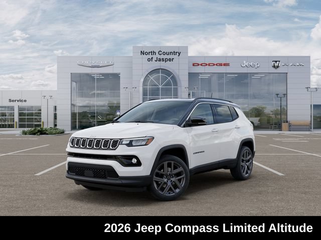New 2026 Jeep Compass Limited w/ Sun, Sound & Navigation Group AWD/4WD 360° Tour