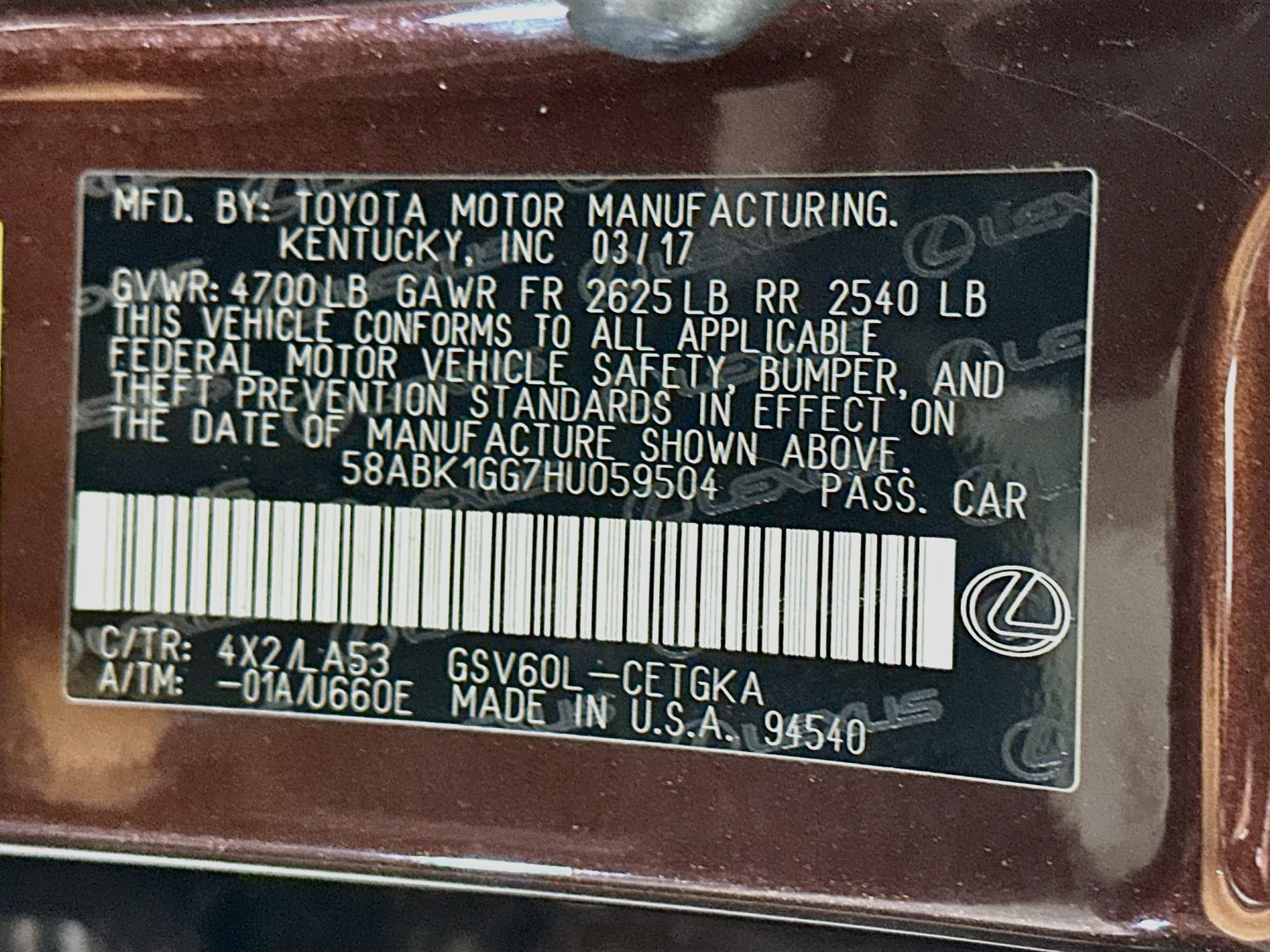 Used 2017 Lexus ES 350 w/ Premium Package FWD image 12