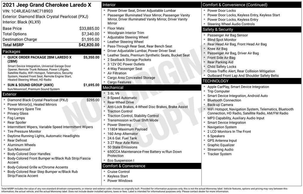 Used 2021 Jeep Grand Cherokee Laredo X RWD image 6