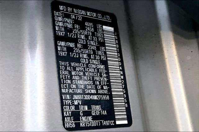 Used 2022 Nissan Rogue Platinum w/ Head-Up Display Package image 14