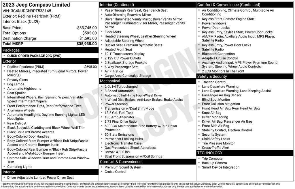 Used 2023 Jeep Compass Limited image 4
