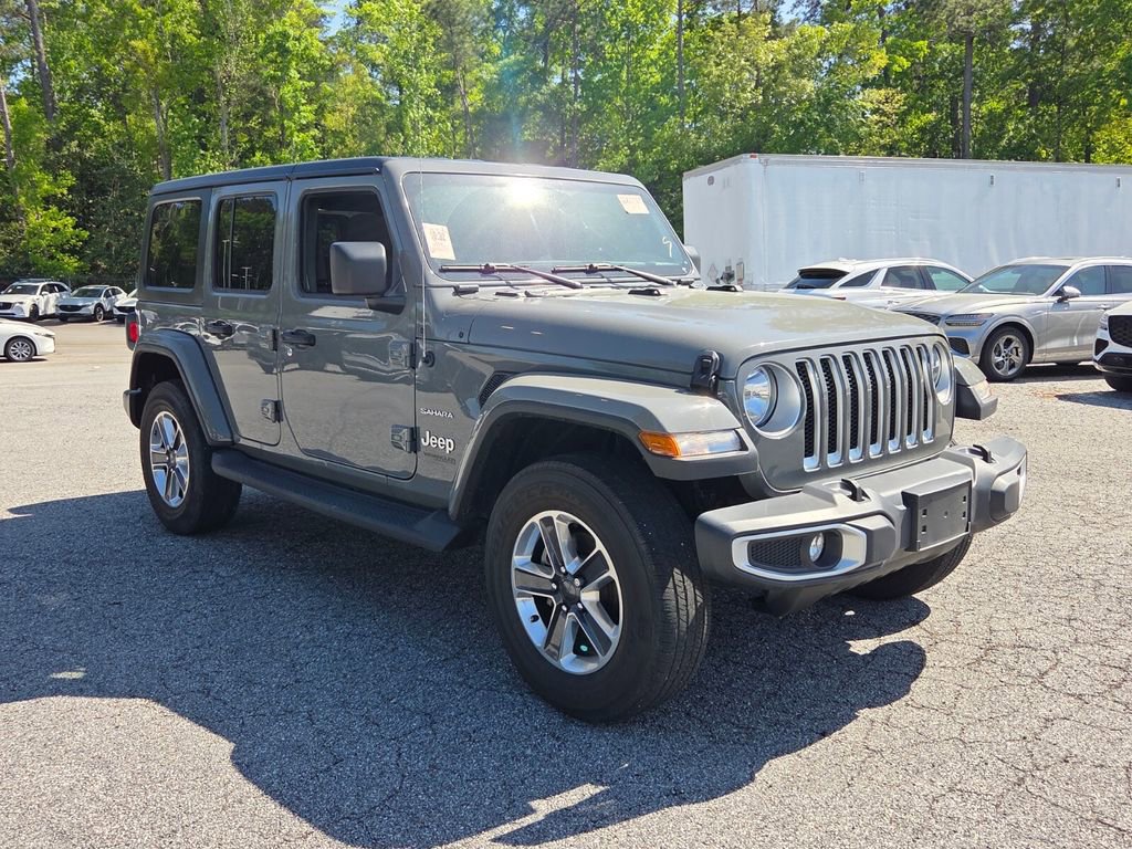 Used 2021 Jeep Wrangler Unlimited Sahara w/ Uconnect 4C Nav & Sound Group AWD/4WD video 1