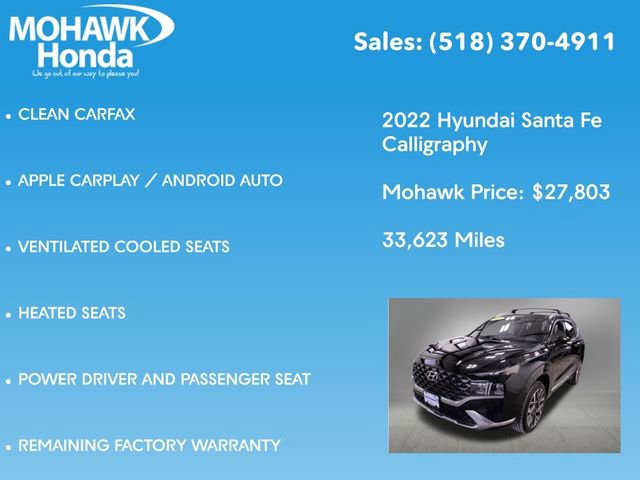 Used 2022 Hyundai Santa Fe Calligraphy image 14