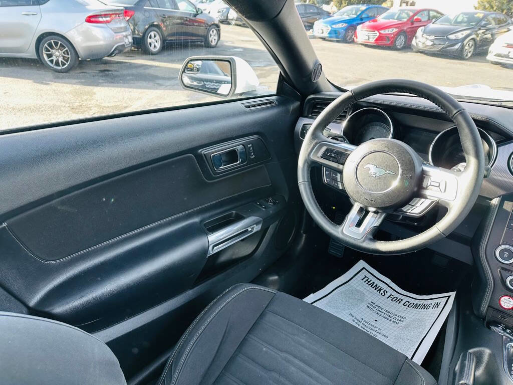 Used 2017 Ford Mustang EcoBoost 2dr Fastback w/ Wheel & Stripe Package image 14