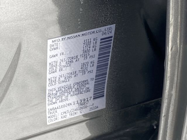 Used 2024 Nissan Titan SV w/ SV Convenience Package image 33