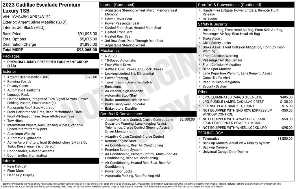 Used 2023 Cadillac Escalade Premium Luxury image 10