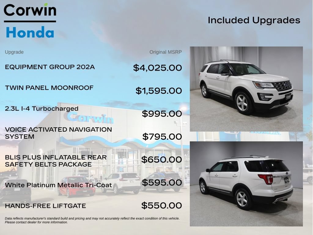 Used 2016 Ford Explorer XLT w/ Equipment Group 202A AWD/4WD image 4