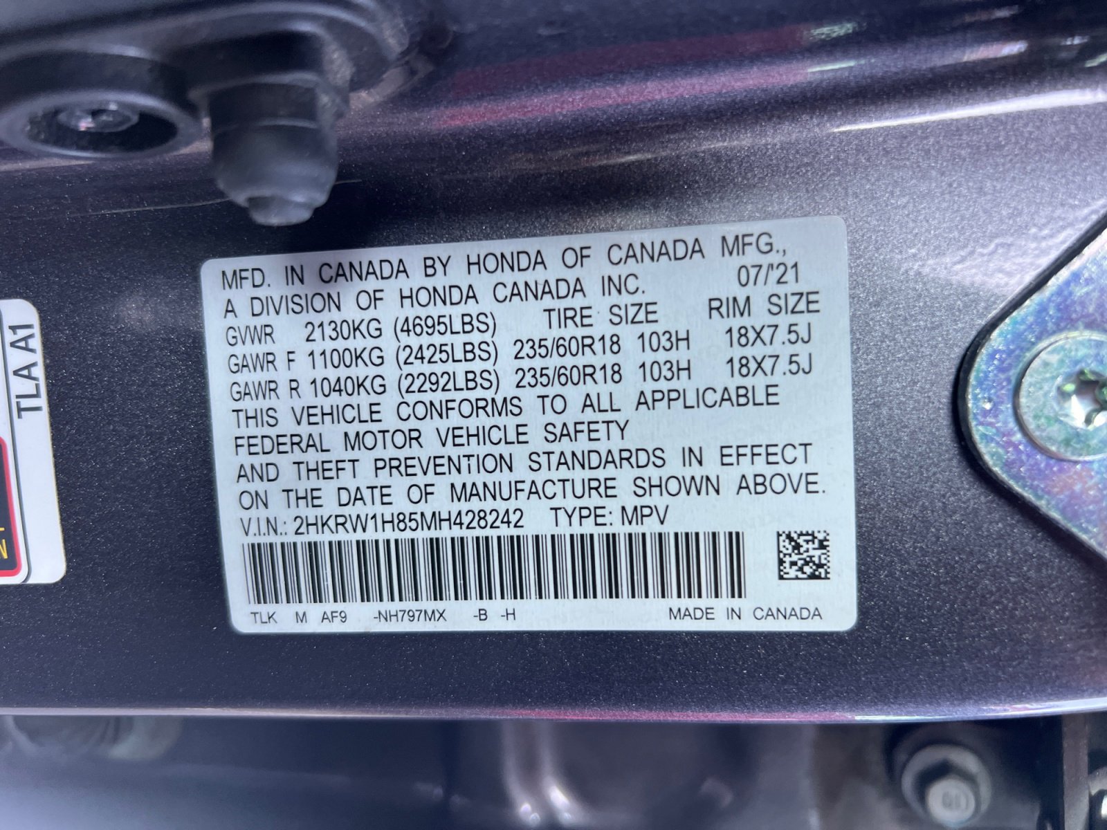 Used 2021 Honda CR-V EX-L image 23