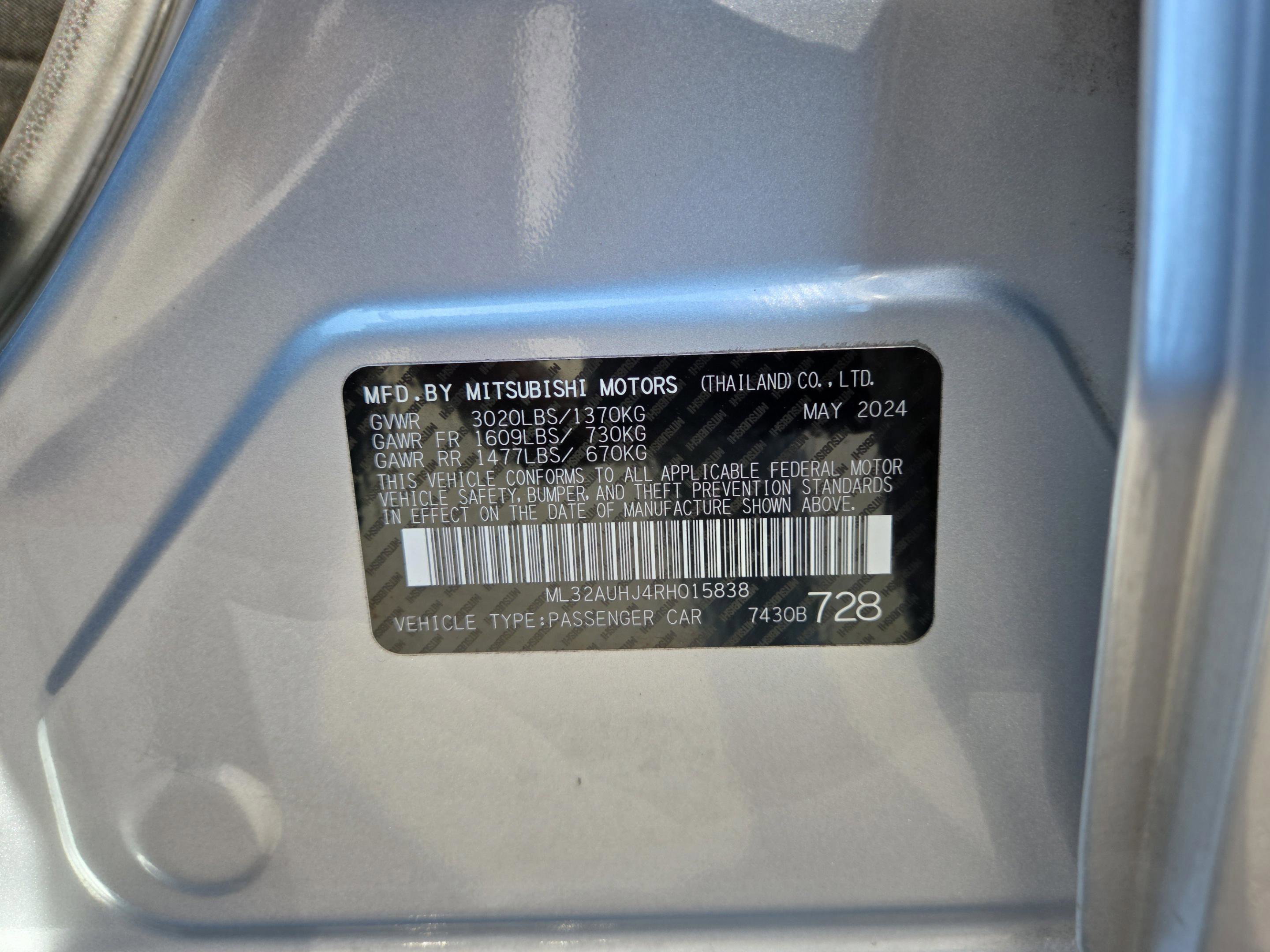 Used 2024 Mitsubishi Mirage ES image 40