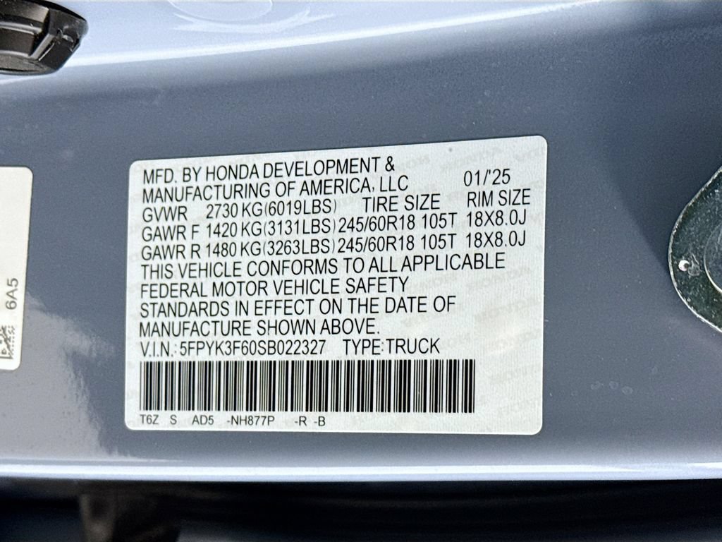 Certified 2025 Honda Ridgeline TrailSport image 35