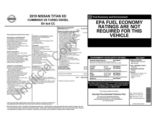 Used 2019 Nissan Titan SV w/ SV Convenience Package AWD/4WD image 6