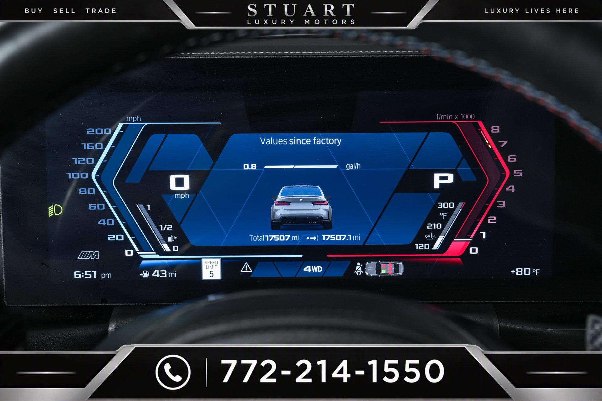 Used 2024 BMW M3 Competition w/ M Carbon Exterior Package AWD/4WD image 19