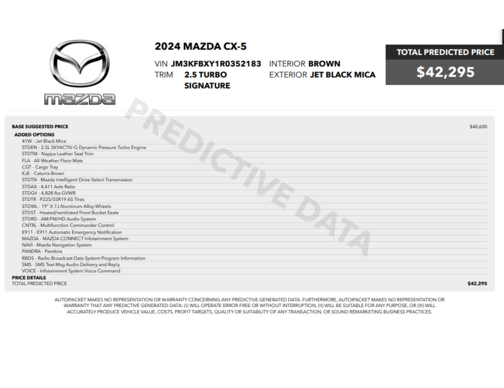 Used 2024 MAZDA CX-5 Signature AWD/4WD image 2