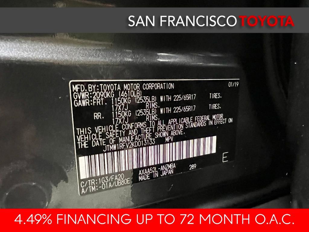 Certified 2019 Toyota RAV4 XLE image 40