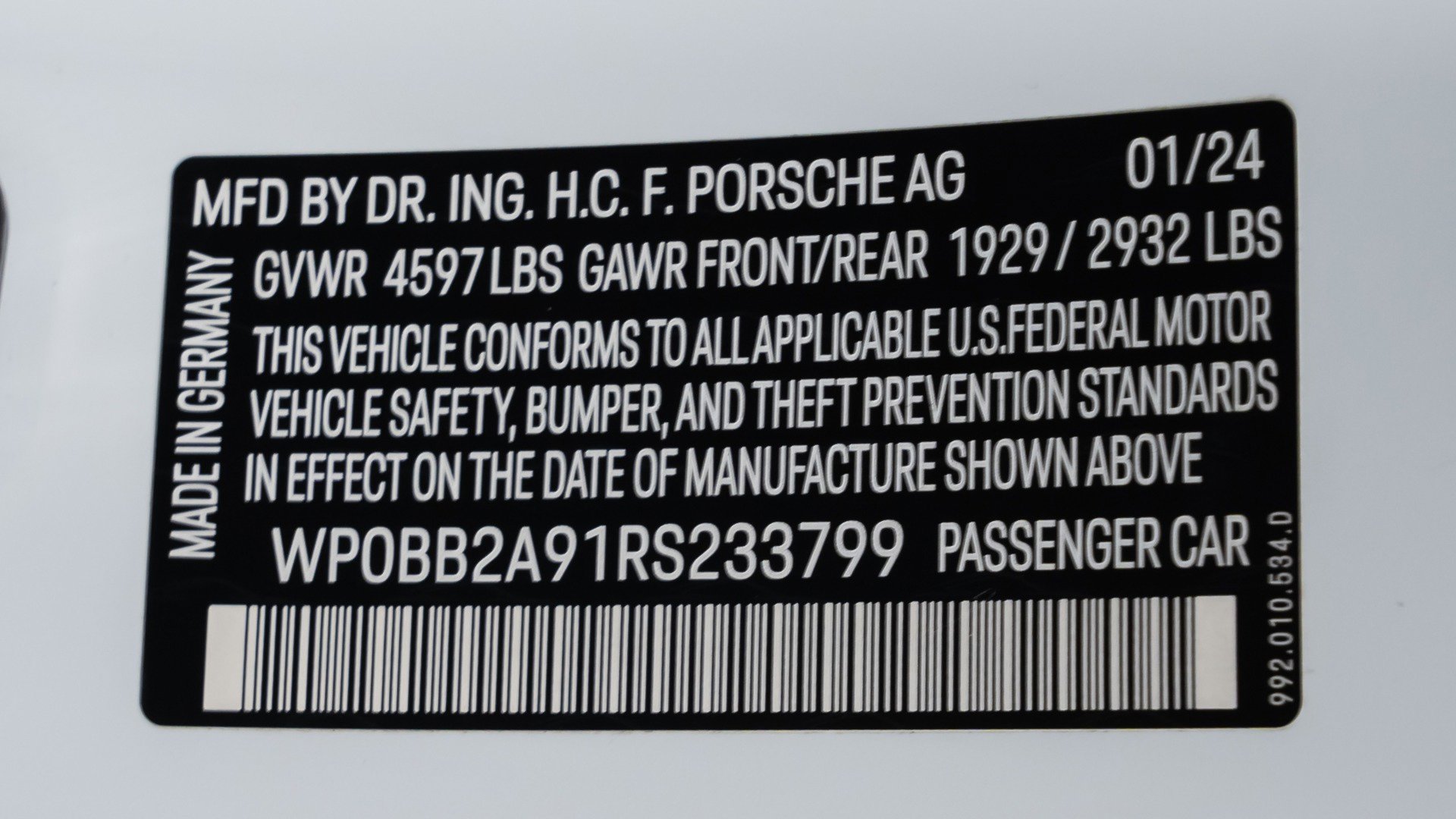 Used 2024 Porsche 911 Targa 4 GTS image 89