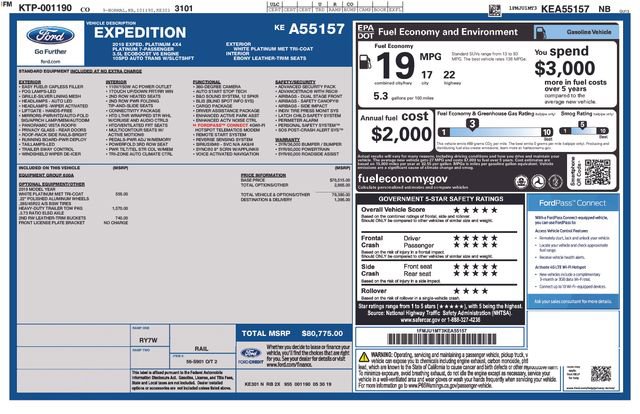 Used 2019 Ford Expedition Platinum image 10