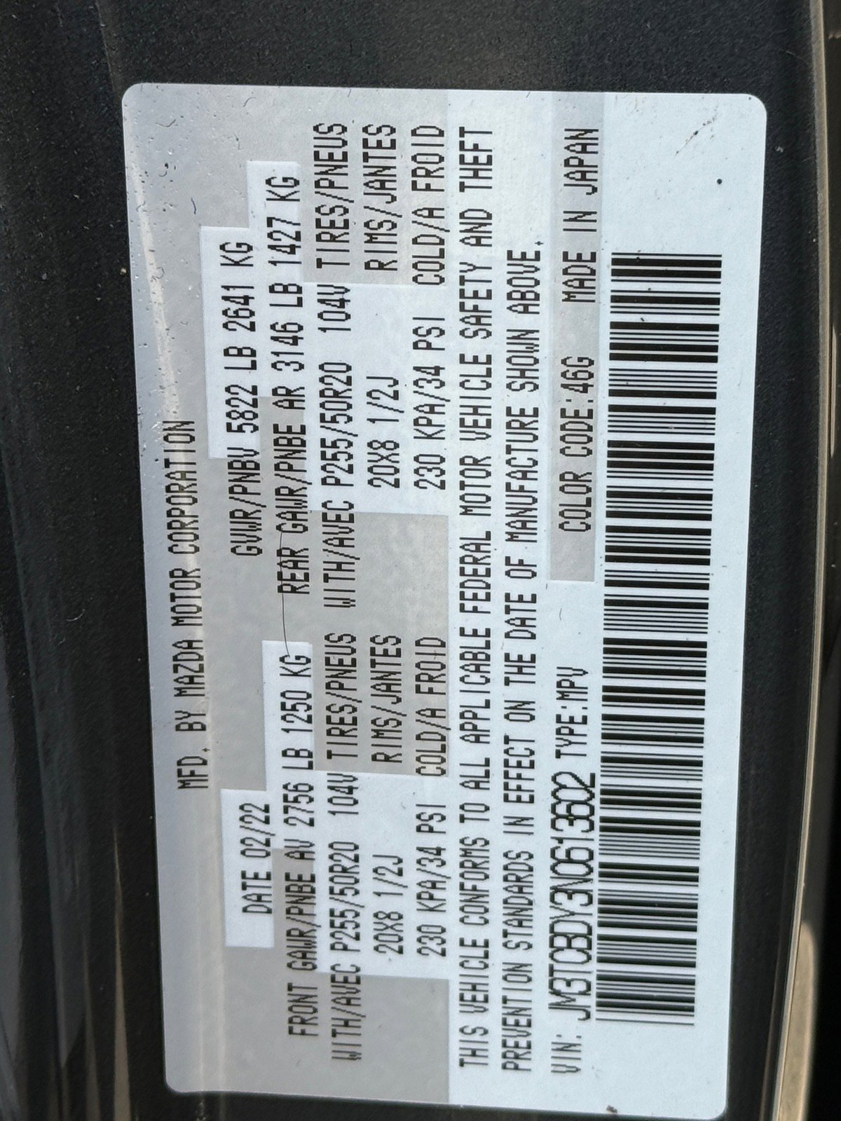 Used 2022 MAZDA CX-9 Grand Touring AWD/4WD image 35