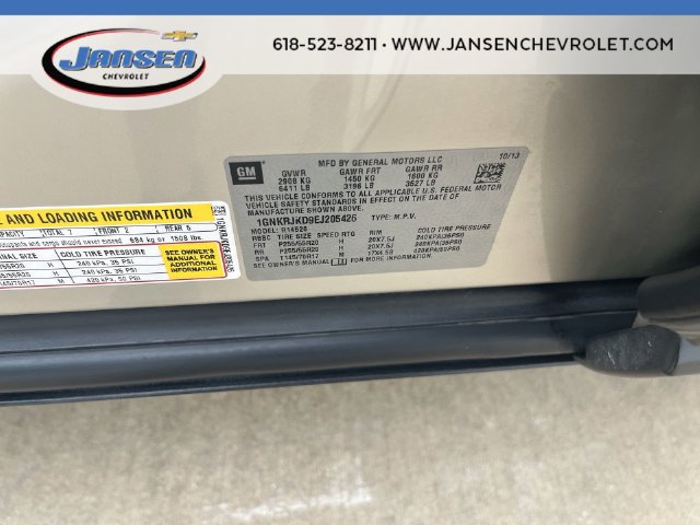 Used 2014 Chevrolet Traverse LTZ FWD image 34