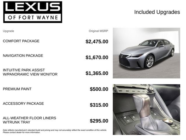 Used 2022 Lexus IS 300 AWD w/ Comfort Package image 4