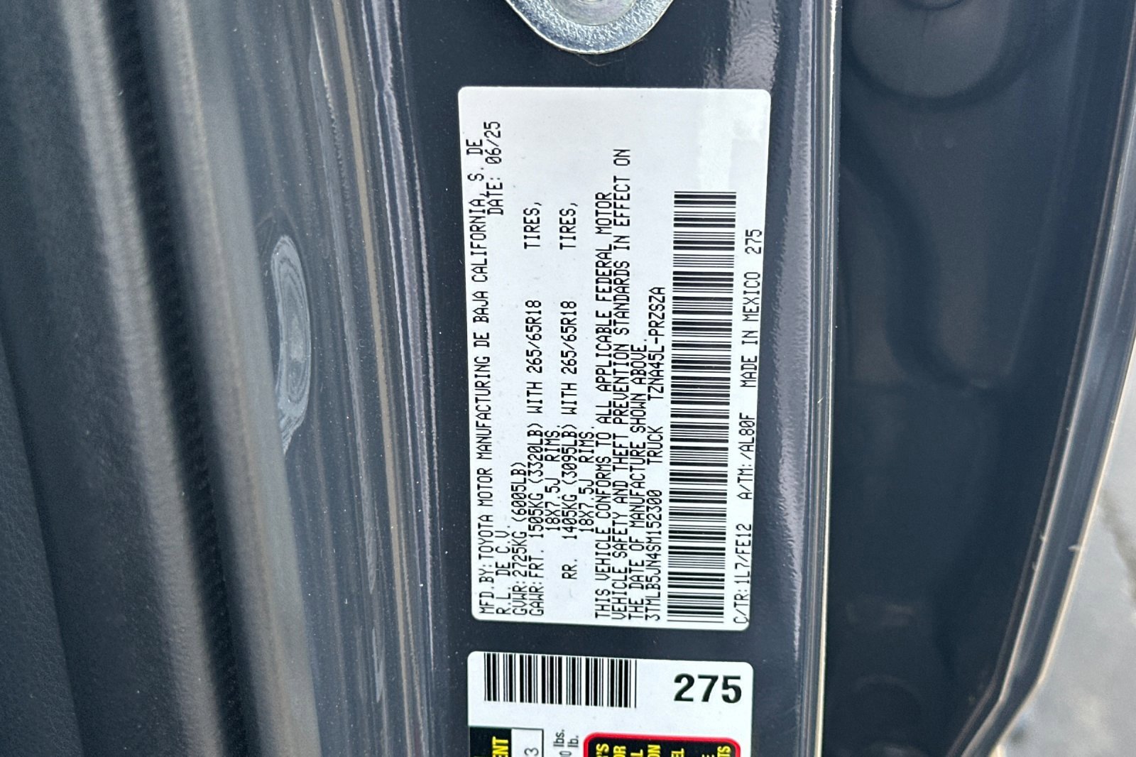 Certified 2025 Toyota Tacoma TRD Sport AWD/4WD image 28