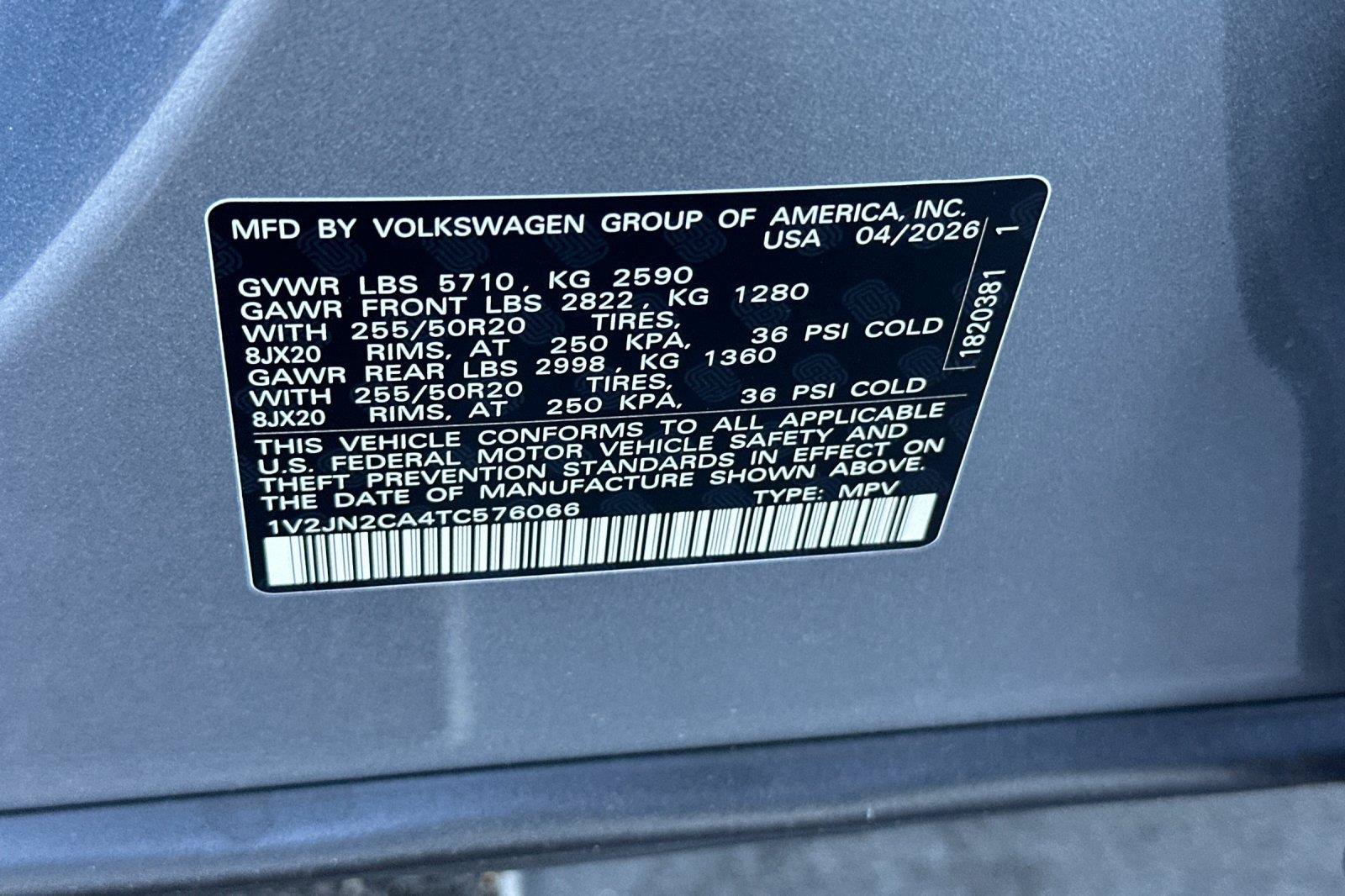 New 2026 Volkswagen Atlas SE FWD image 27