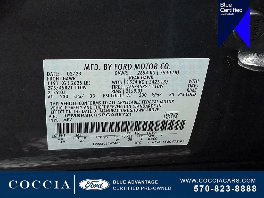 Certified 2023 Ford Explorer ST-Line w/ Class IV Trailer Tow Package AWD/4WD image 28