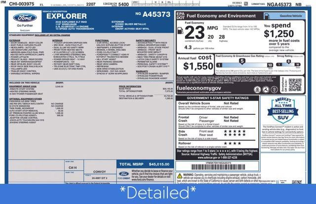 Used 2022 Ford Explorer XLT w/ Equipment Group 202A image 3