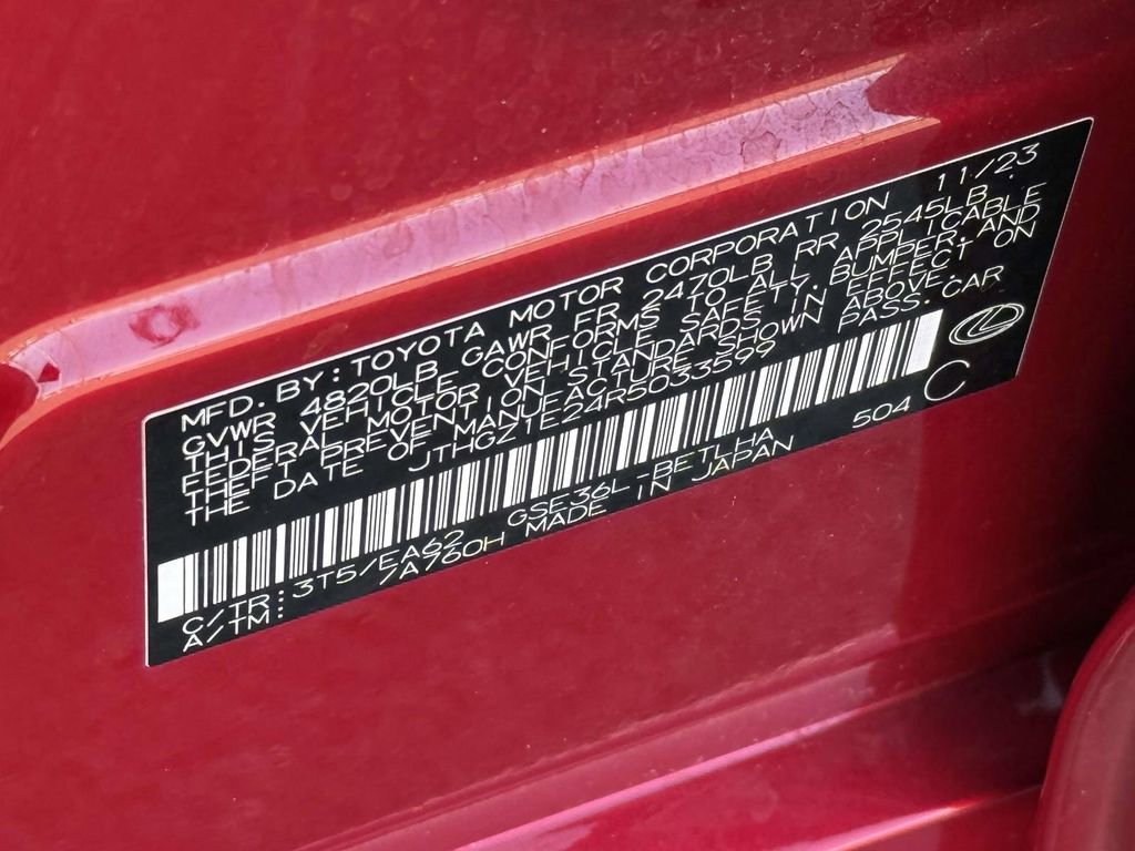 Used 2024 Lexus IS 350 F Sport w/ Memory Package image 32