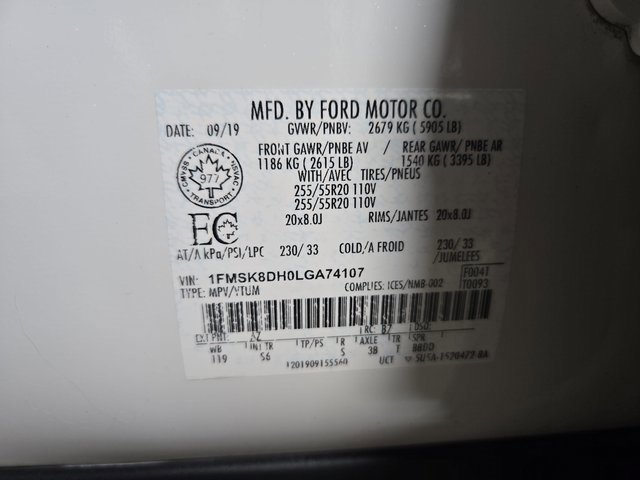 Used 2020 Ford Explorer XLT w/ Equipment Group 202A image 37