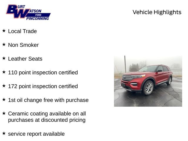 Used 2022 Ford Explorer Limited w/ Class IV Trailer Tow Package AWD/4WD image 9