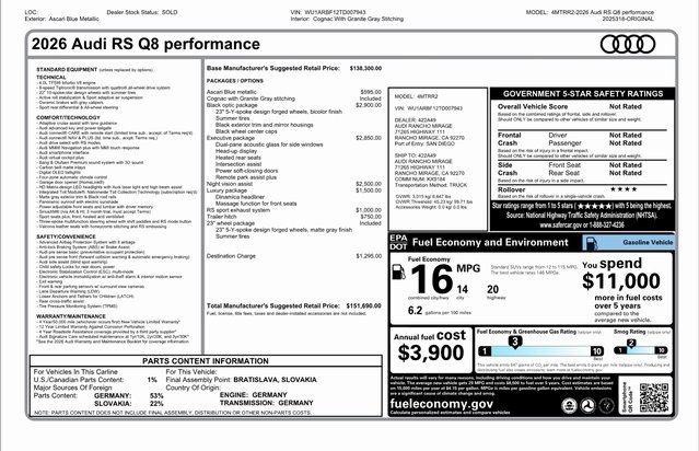 New 2026 Audi RS Q8 performance image 31
