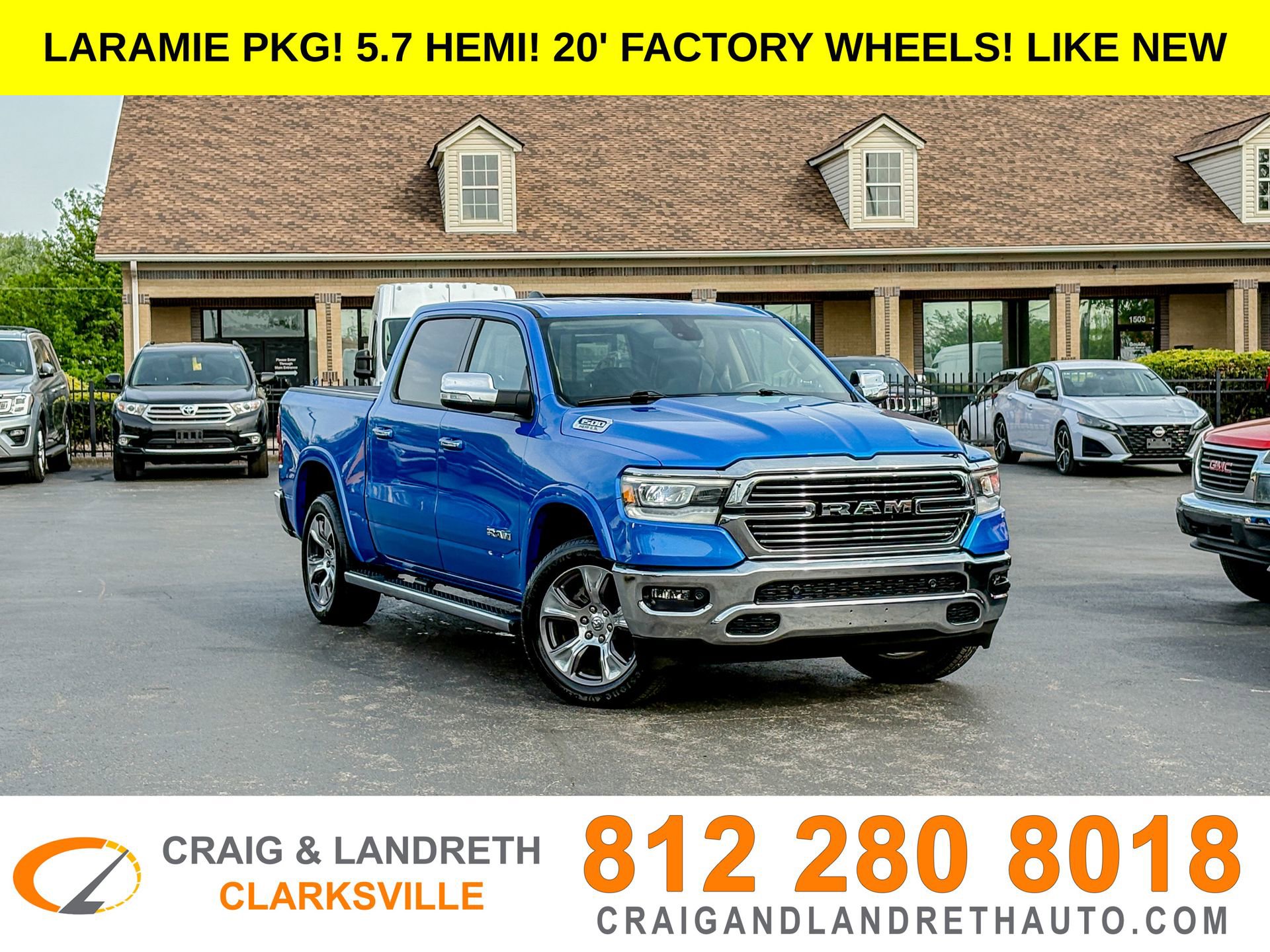 Used 2020 RAM 1500 Laramie AWD/4WD image 1