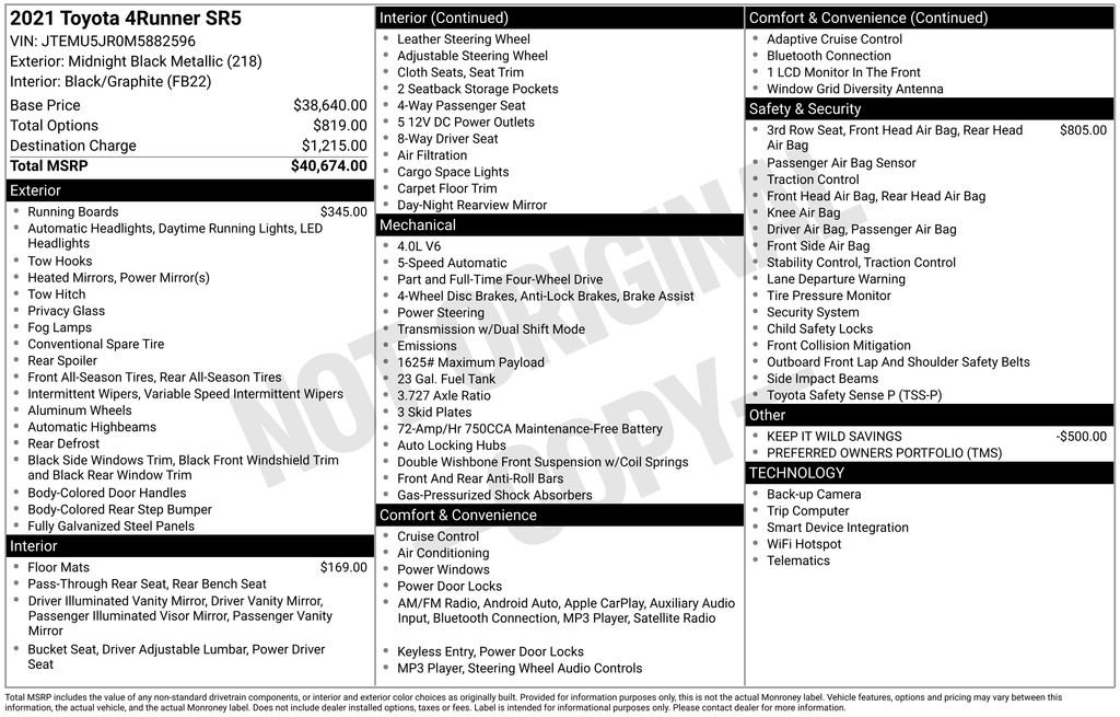 Used 2021 Toyota 4Runner SR5 image 10