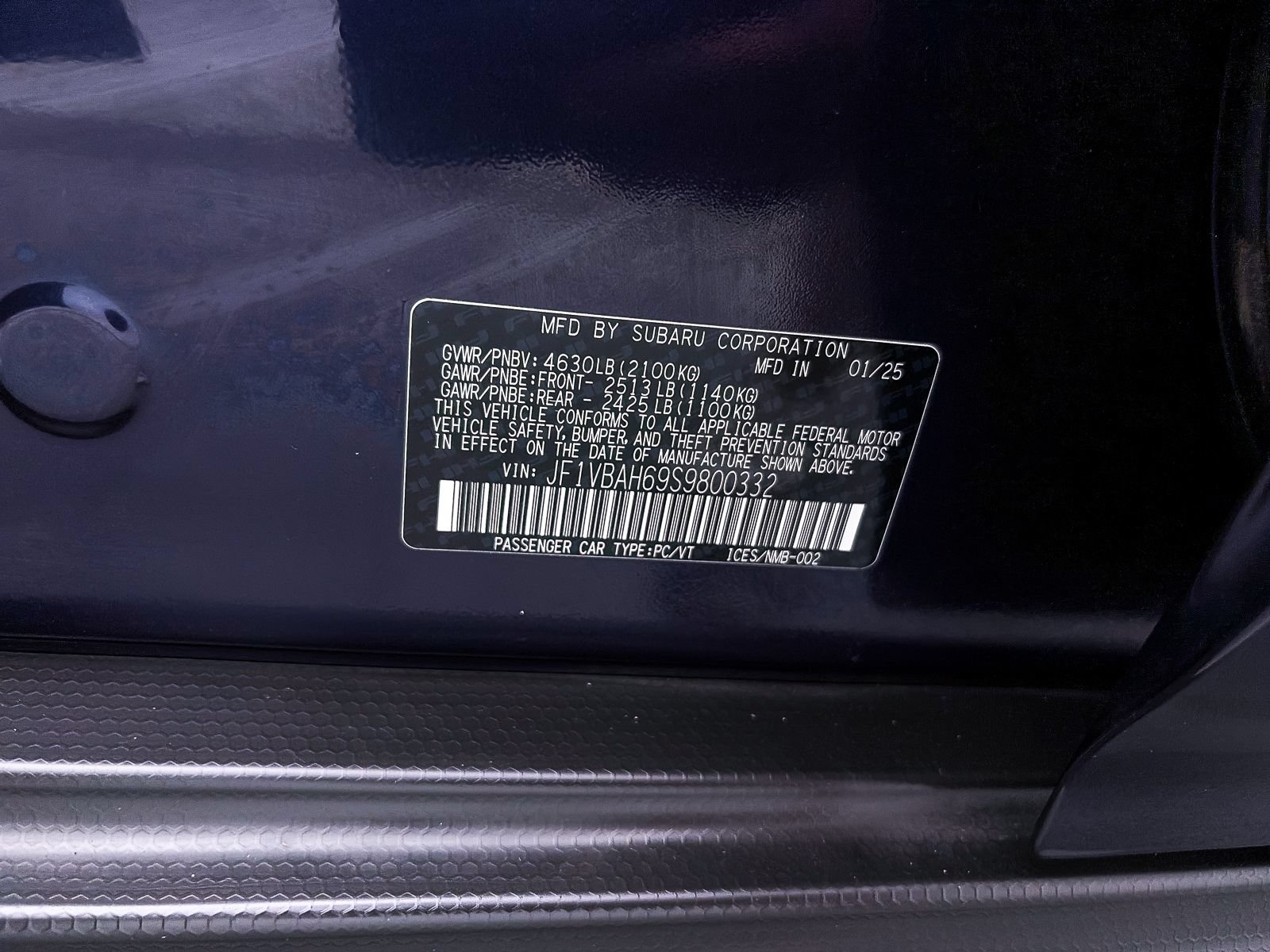 Used 2025 Subaru WRX Premium w/ Accessory Package #2 AWD/4WD image 34