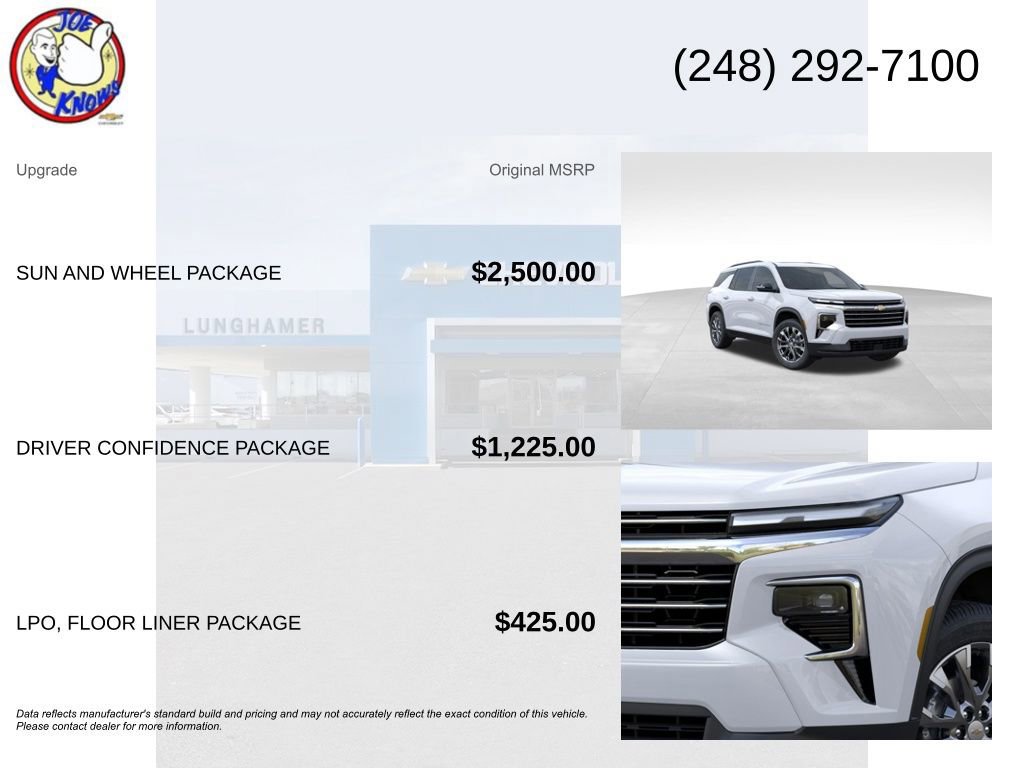 New 2026 Chevrolet Traverse LT w/ Sun and Wheel Package image 5