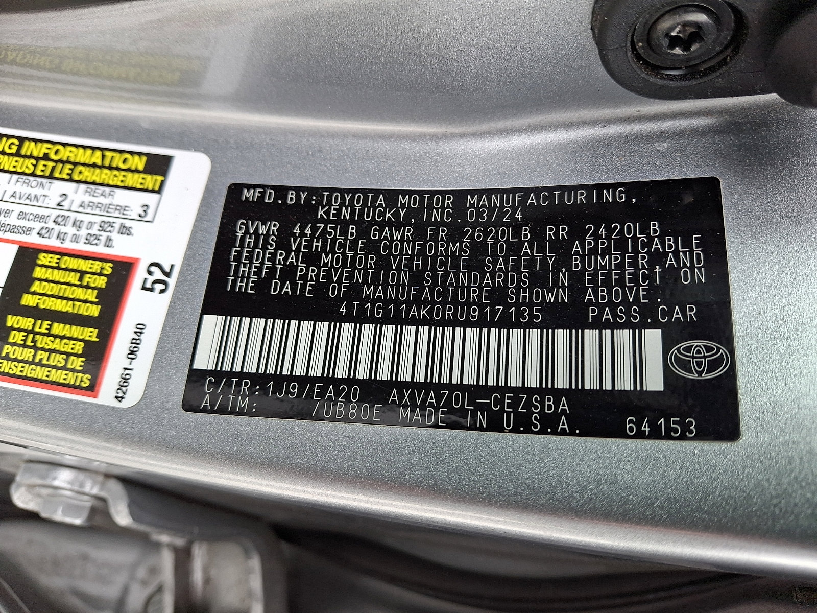 Used 2024 Toyota Camry SE image 27