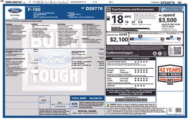 Used 2019 Ford F150 XL w/ Equipment Group 101A Mid image 7