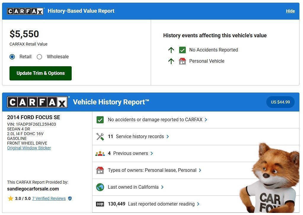 Used 2014 Ford Focus SE image 2