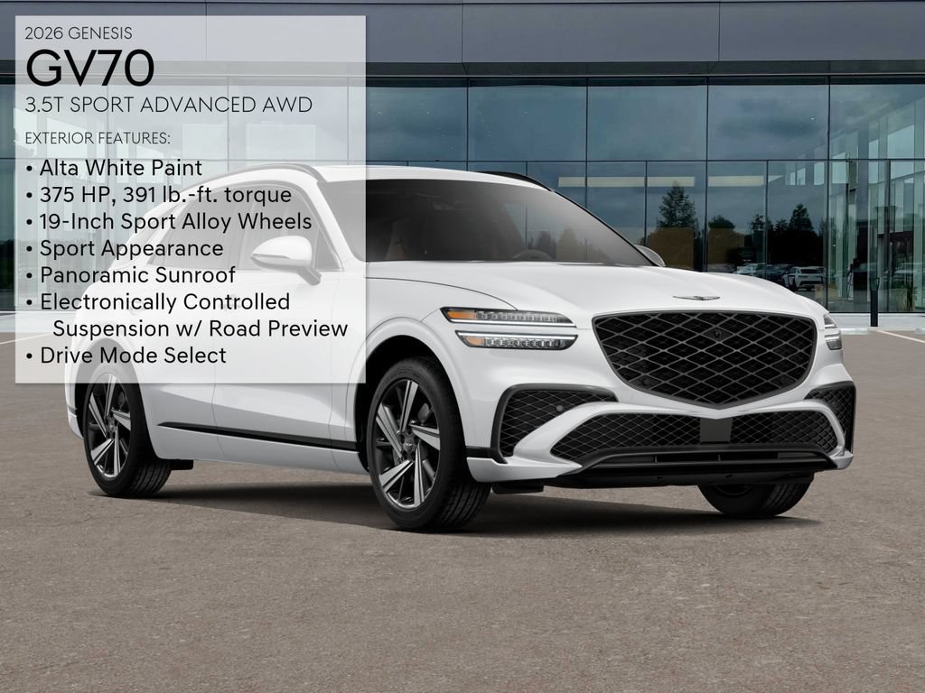 New 2026 Genesis GV70 3.5T Sport Advanced AWD/4WD image 3