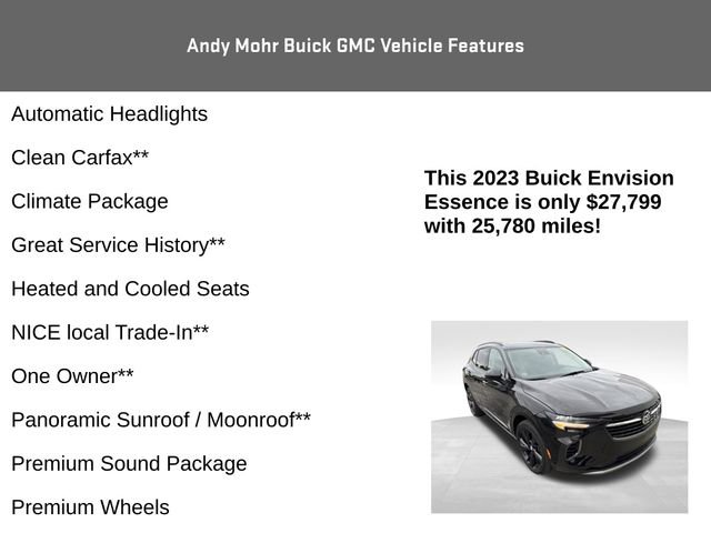Used 2023 Buick Envision Essence w/ Sport Touring Package FWD image 8