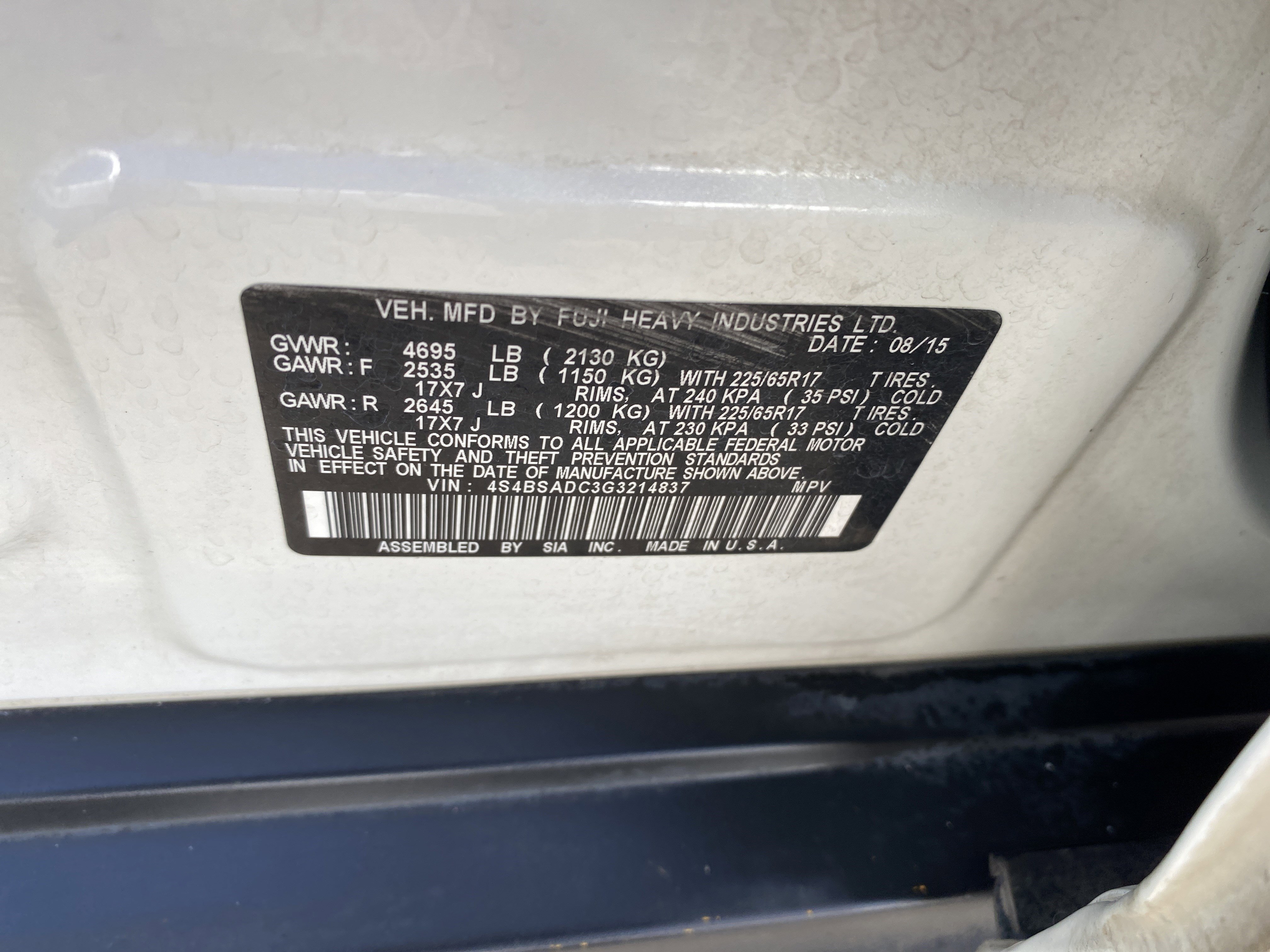 Used 2016 Subaru Outback 2.5i Premium image 27